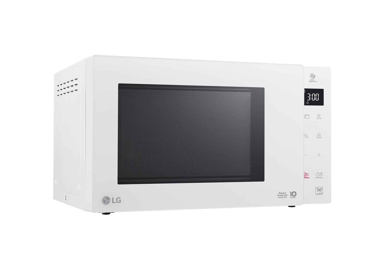 LG Microonde 23 litri, potenza 1000W | Grill, Smart Inverter, Bianco, MH6336GIH