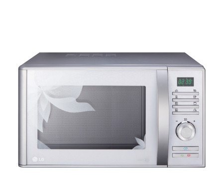 LG Microonde Grill 23 litri i-wave Cottura a vapore Colore White Flower, MH6383BTC