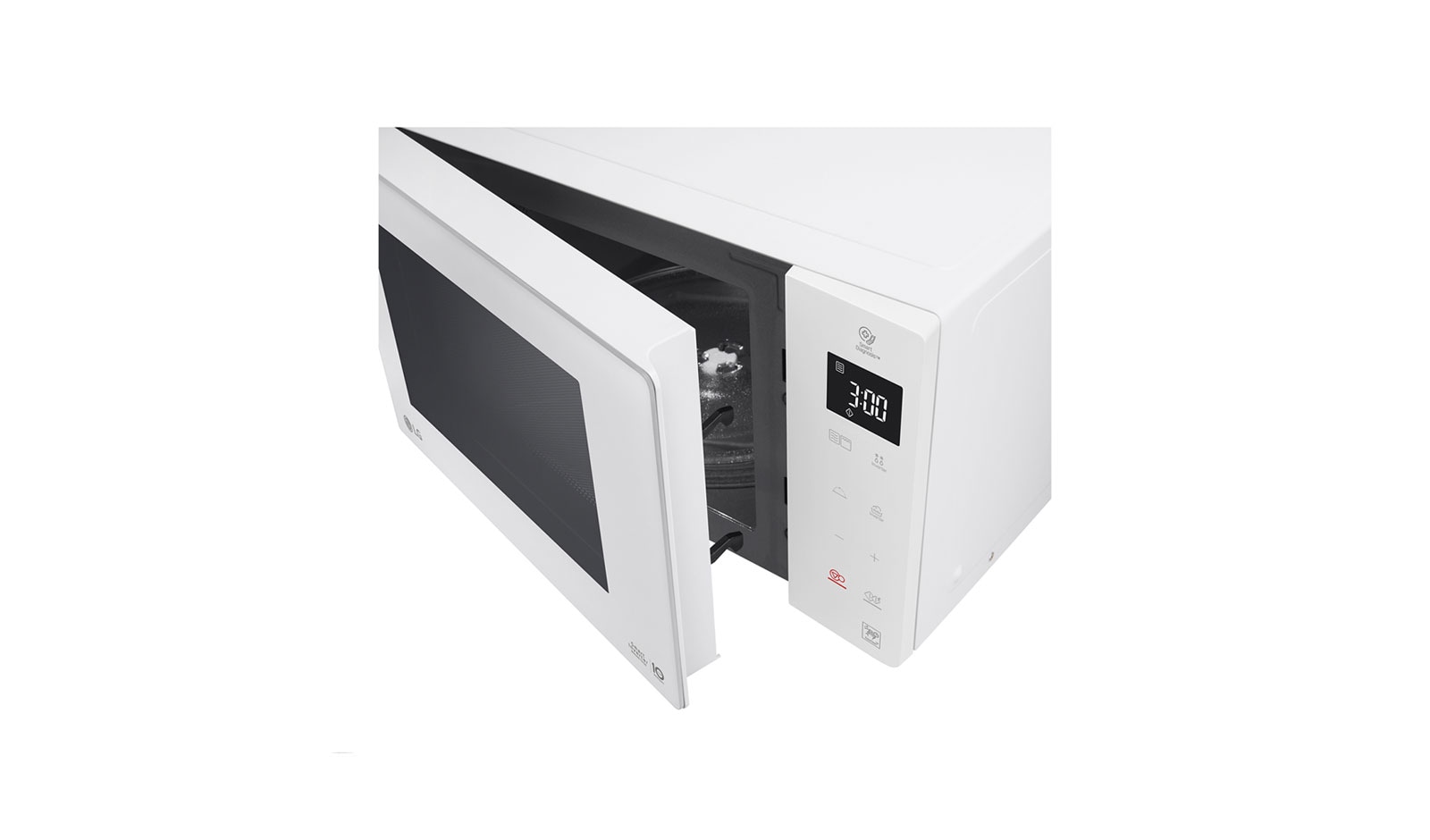 LG Microonde 25 litri, potenza 1000W | Cottura a vapore, Smart Inverter, Bianco, MH6535GDH