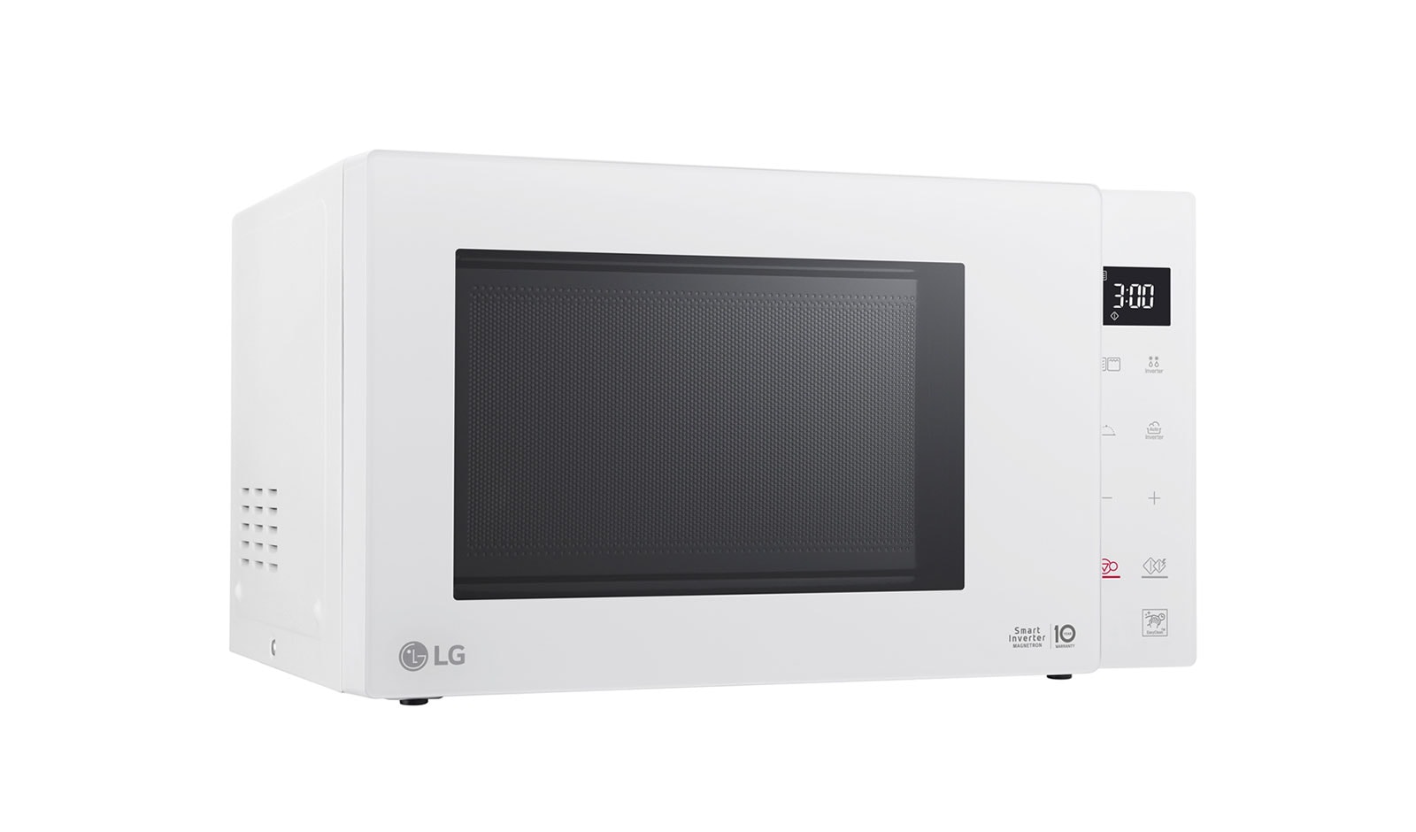 LG Microonde 25 litri, potenza 1000W | Cottura a vapore, Smart Inverter, Bianco, MH6535GDH