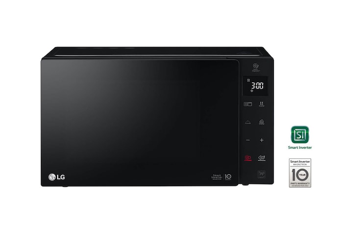 LG Microonde 25 litri, potenza 1000W | Cottura a vapore, Smart Inverter, Nero, MH6535GDS