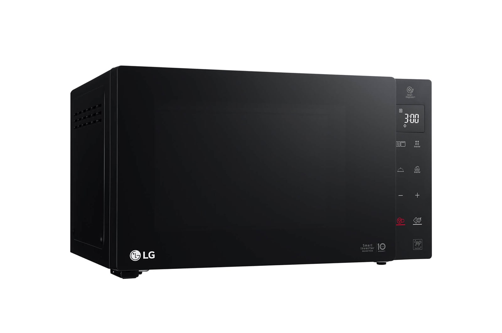 LG Mikrowelle Schwarz (25 L, 1.000 Watt) mit Quarzgrill, Smart Inverter Technologie & EasyClean | MH6535GDS, MH6535GDS