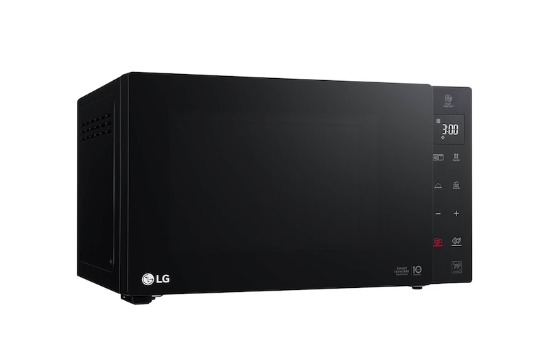 LG Mikrowelle Schwarz (25 L, 1.000 Watt) mit Quarzgrill, Smart Inverter Technologie & EasyClean | MH6535GDS, MH6535GDS