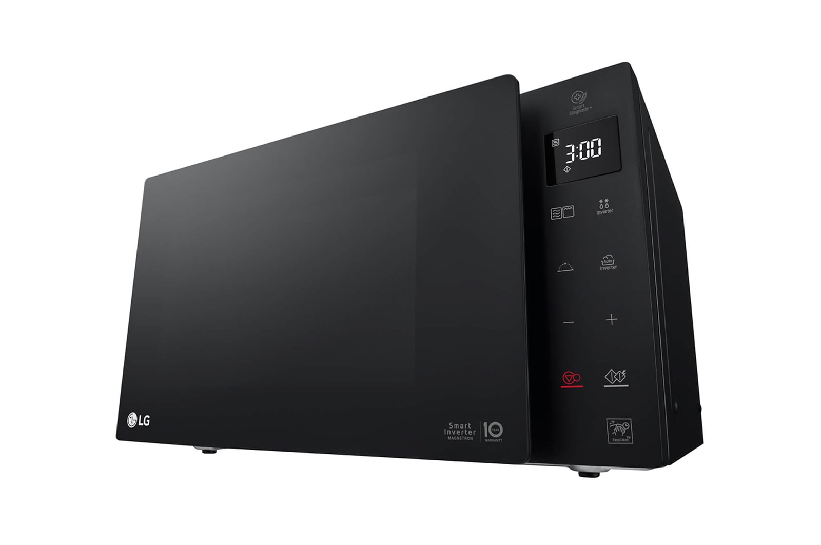 LG Microonde 25 litri, potenza 1000W | Cottura a vapore, Smart Inverter, Nero, MH6535GDS