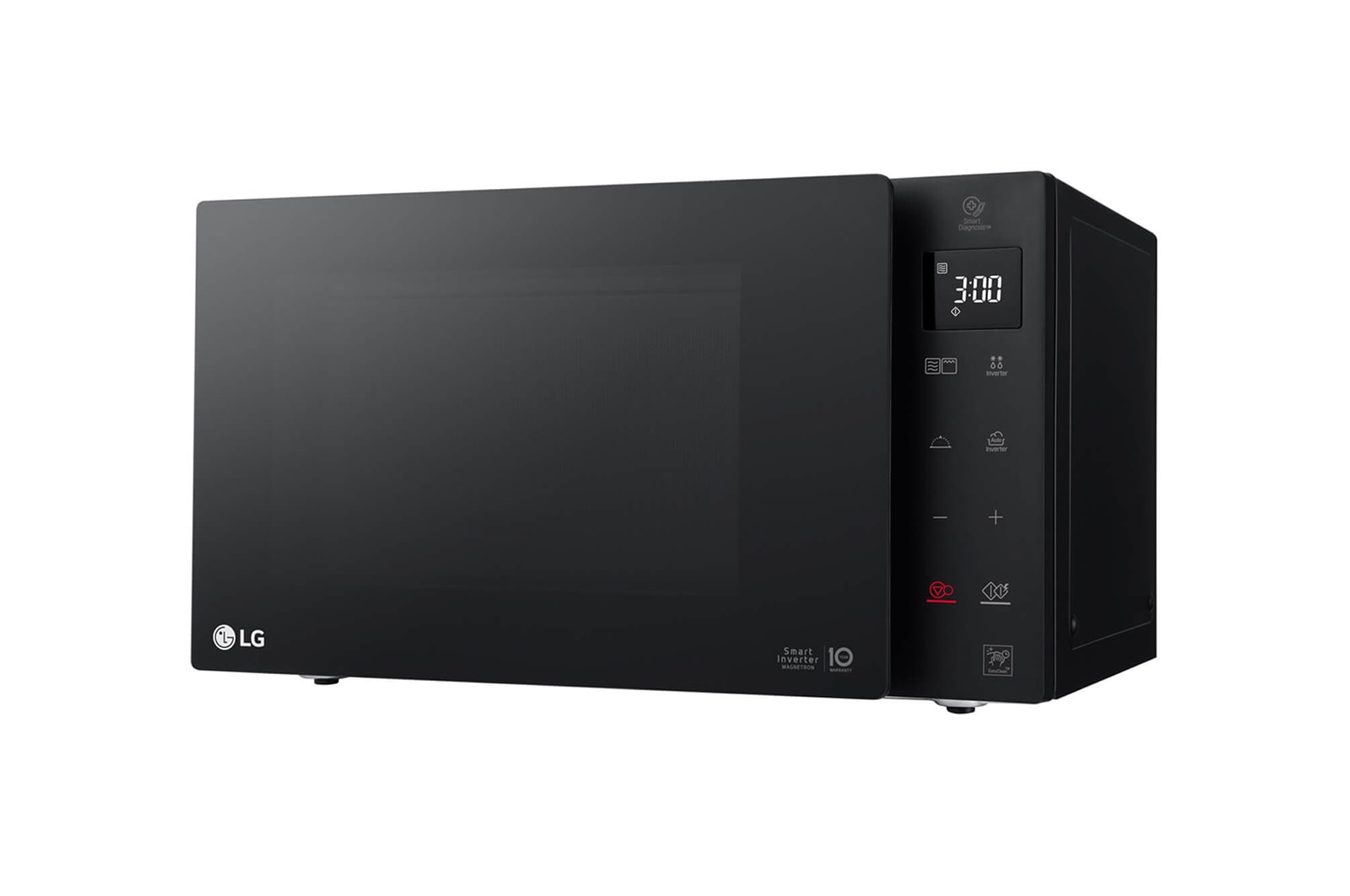 LG Microonde 25 litri, potenza 1000W | Cottura a vapore, Smart Inverter, Nero, MH6535GDS