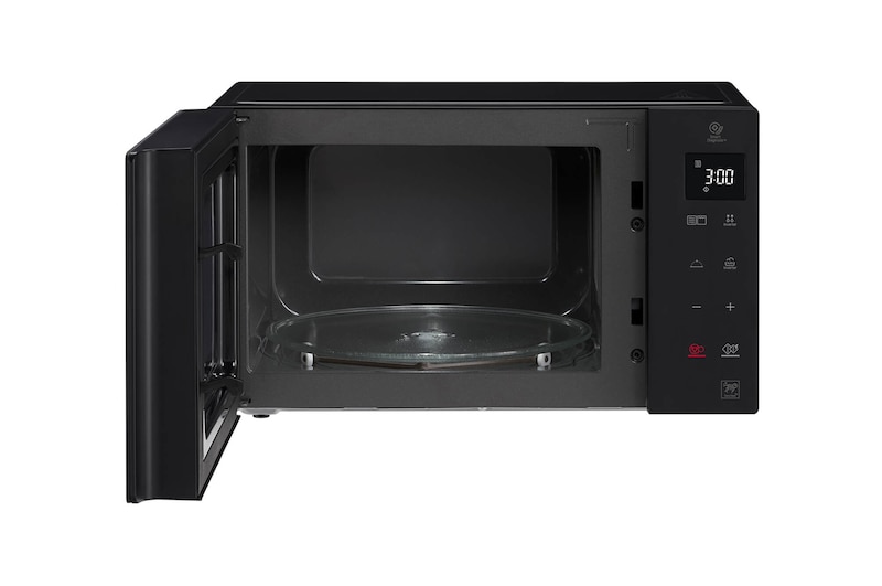 LG Mikrowelle Schwarz (25 L, 1.000 Watt) mit Quarzgrill, Smart Inverter Technologie & EasyClean | MH6535GDS, MH6535GDS