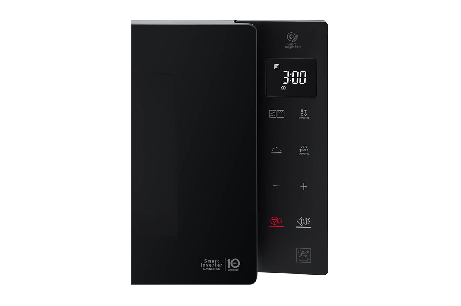 LG Microonde 25 litri, potenza 1000W | Cottura a vapore, Smart Inverter, Nero, MH6535GDS