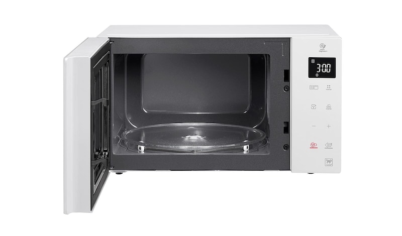 LG Microonde 25 litri, potenza 1000W | Grill e Frittura leggera, Smart Inverter, Bianco, MH6535GPH