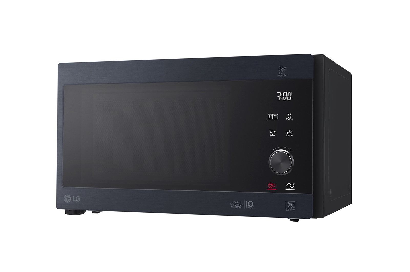 LG Microonde NeoChef 25 litri, potenza 1000W | Frittura leggera, Grill, Lievitazione, Ricette, Smart Inverter | Inox nero, MH6565CPW