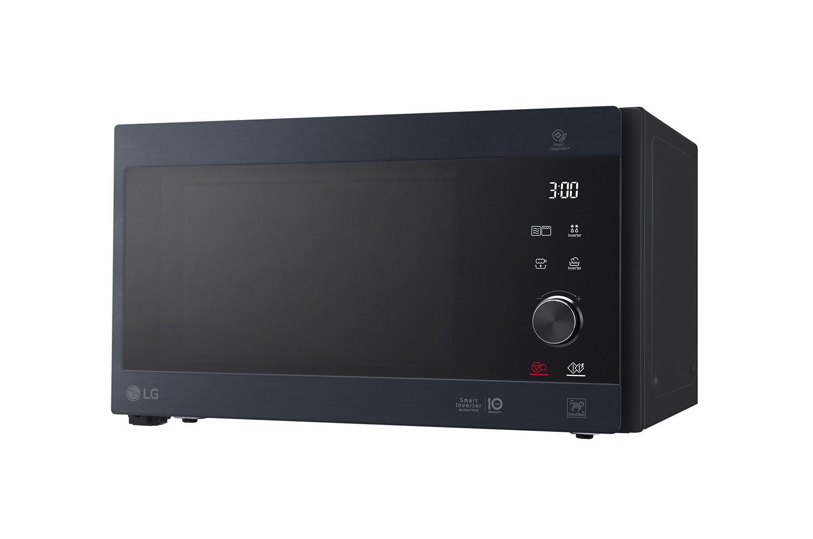 LG Microonde NeoChef 25 litri, potenza 1000W | Frittura leggera, Grill, Lievitazione, Ricette, Smart Inverter | Inox nero, MH6565CPW