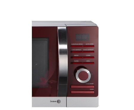 LG Microonde Grill 28 litri i-wave Cottura a vapore Colore Red Flower, MH6883ATF
