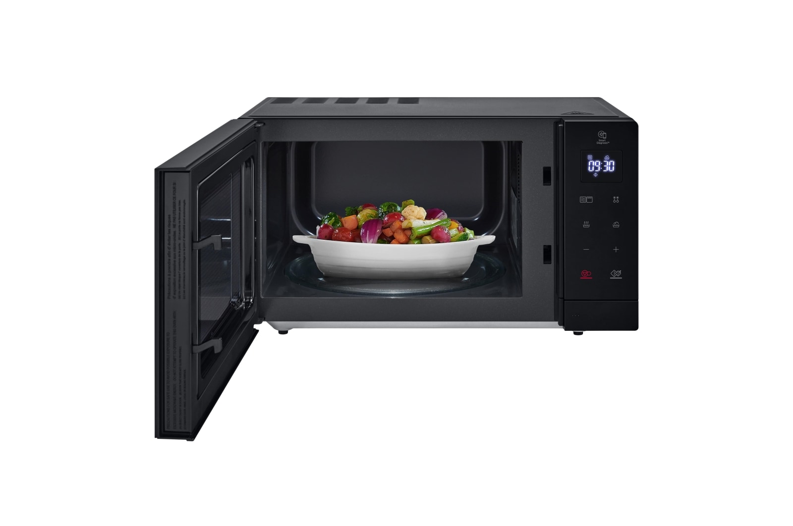 LG Microonde NeoChef 30 litri, potenza 900W | Grill, Scongelamento, Ricette, Timer e orologio, Smart Diagnosis | Nero, MH7032JAS