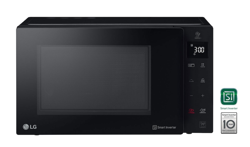 LG Microonde 32 litri, potenza 1200W | Grill e Frittura leggera, Smart Inverter, Nero, MH7235GPS
