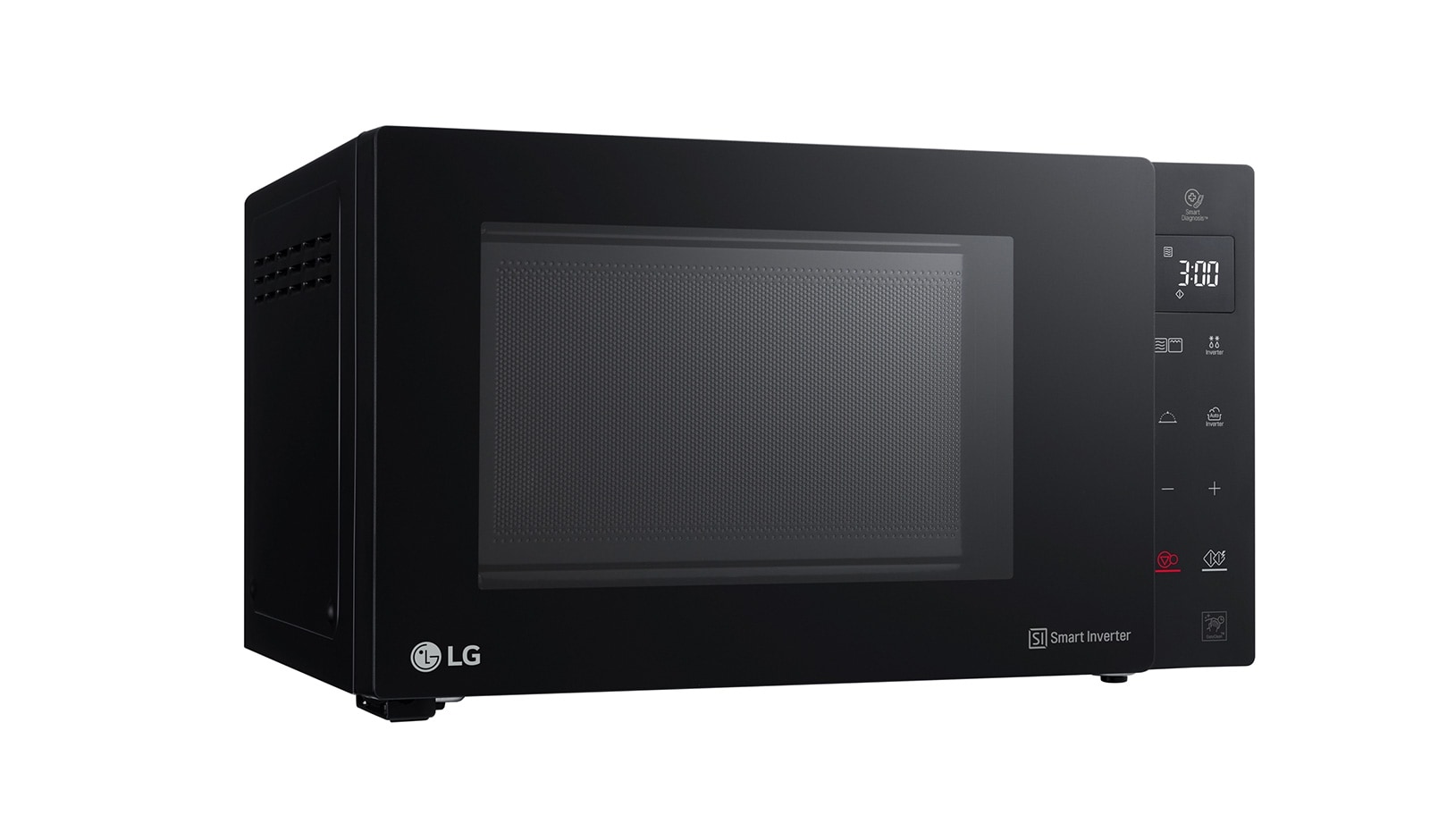 LG Microonde 32 litri, potenza 1200W | Grill e Frittura leggera, Smart Inverter, Nero, MH7235GPS