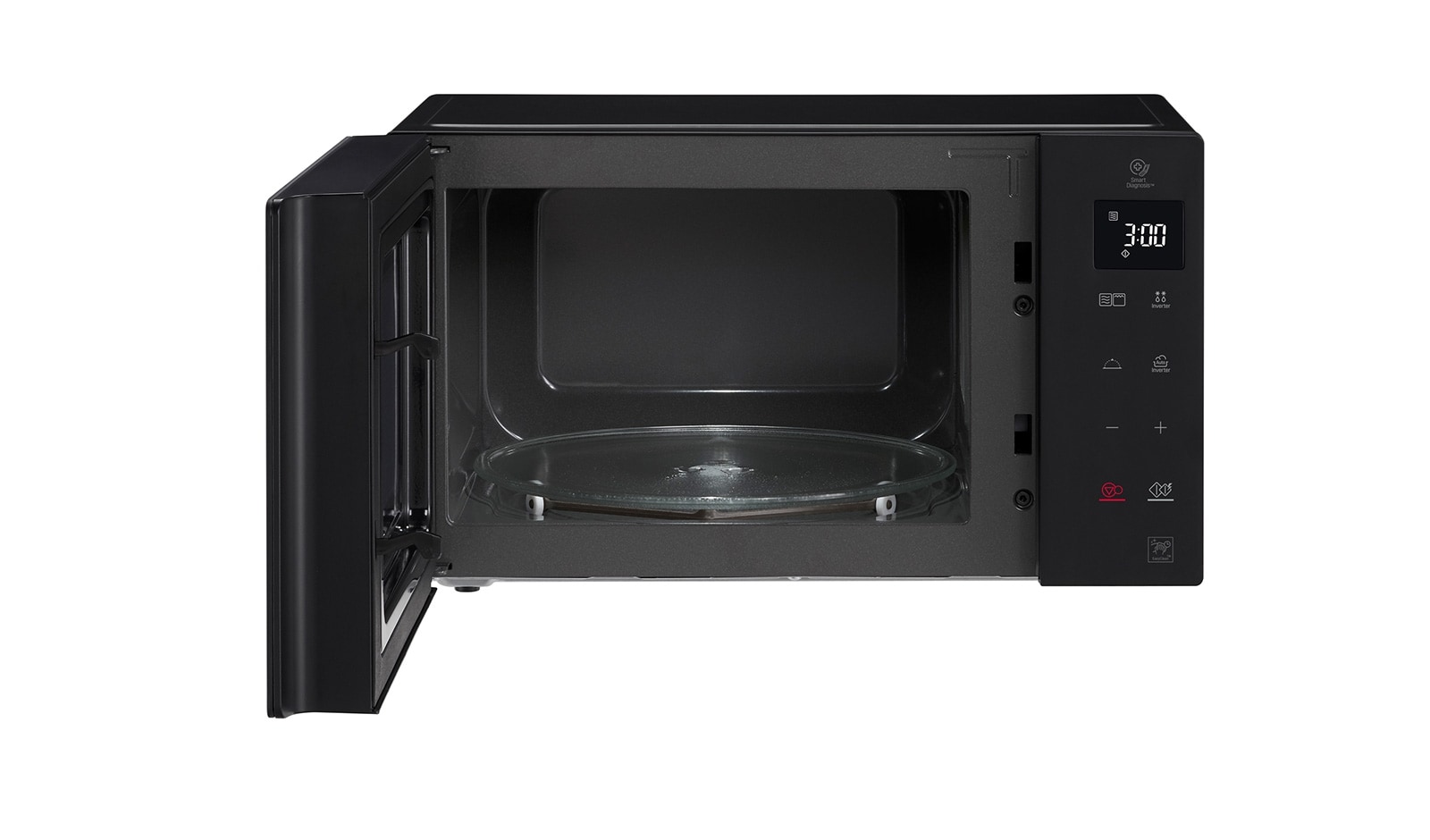 LG Microonde 32 litri, potenza 1200W | Grill e Frittura leggera, Smart Inverter, Nero, MH7235GPS