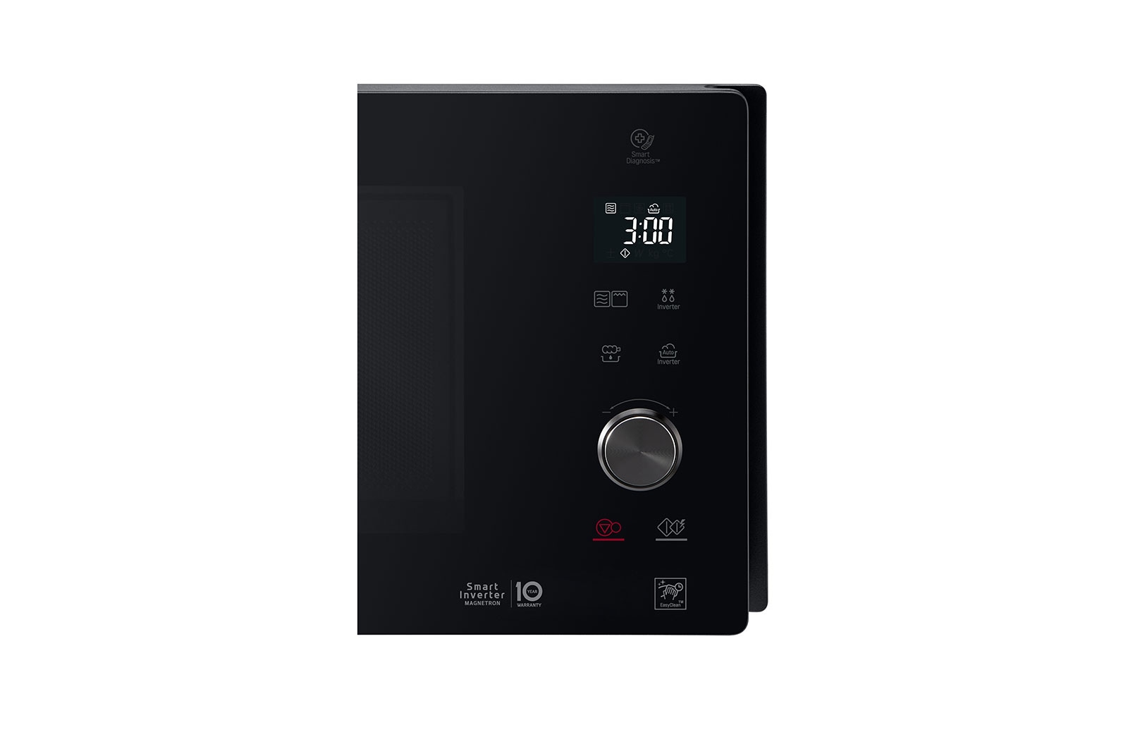 LG Microonde 32 litri, potenza 1200W | Grill e Frittura leggera, Smart Inverter, Nero, MH7265DPS