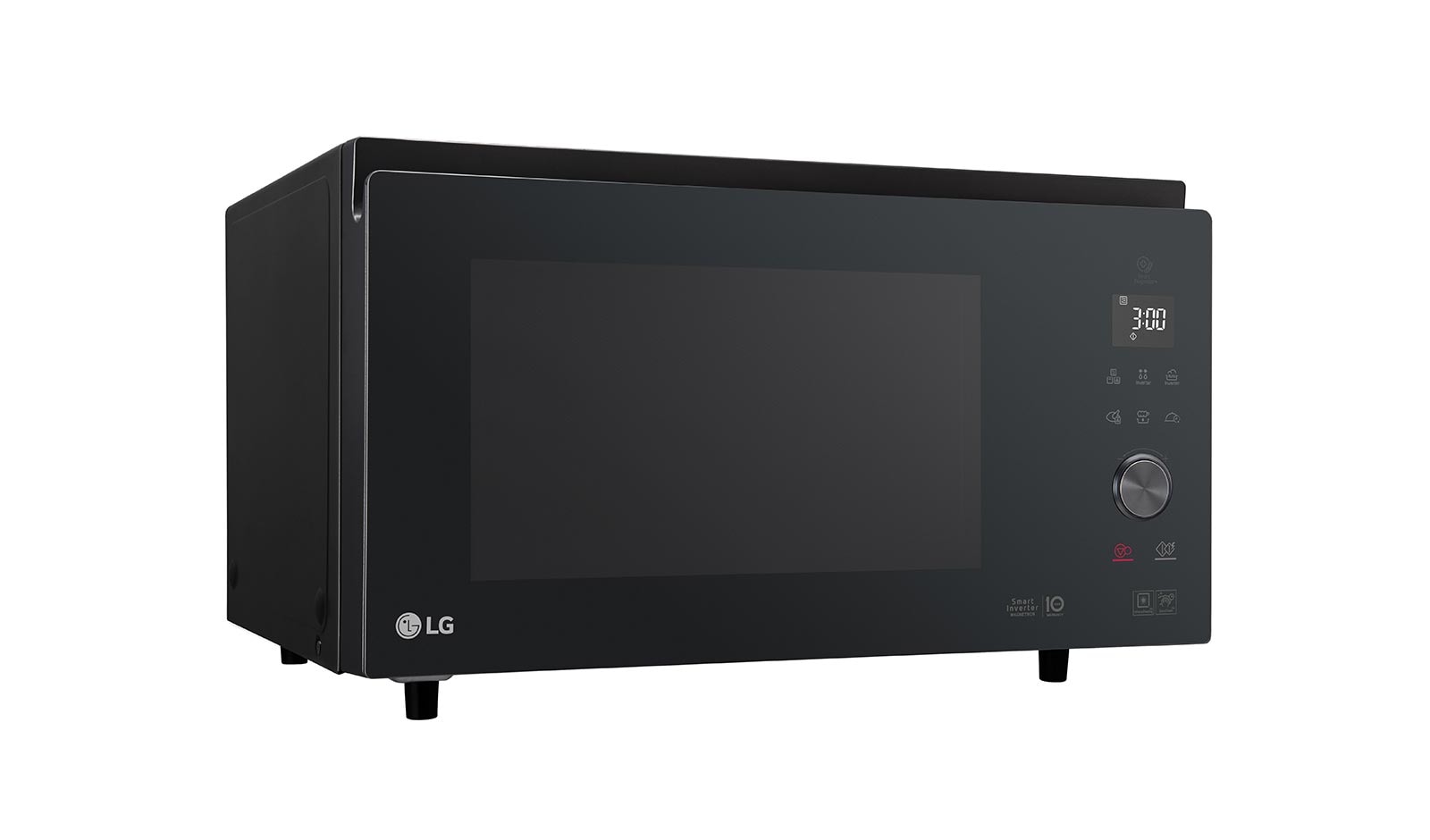 LG Microonde combinato 39 litri, potenza 1100W | Frittura leggera, Smart Inverter, Nero, MJ3965BPS