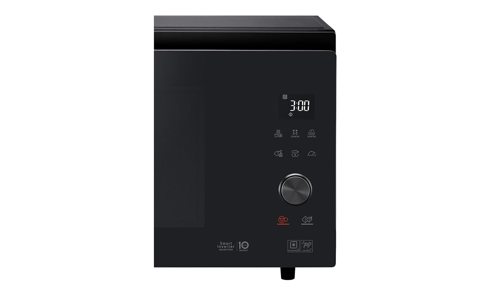 LG Microonde combinato 39 litri, potenza 1100W | Frittura leggera, Smart Inverter, Nero, MJ3965BPS