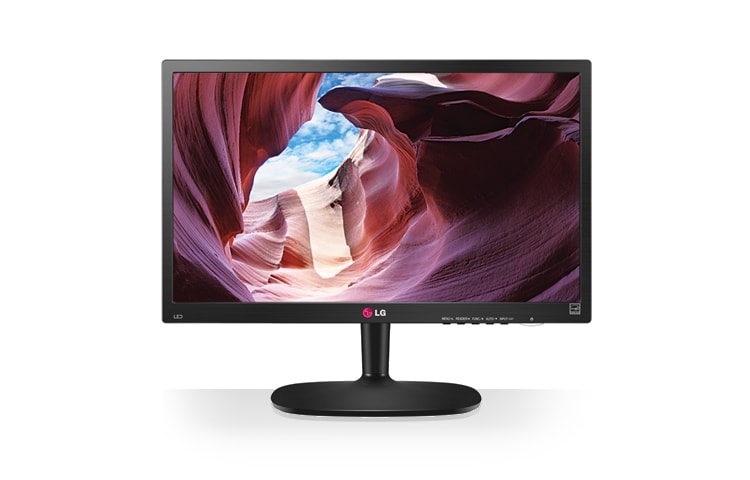 LG Monitor LED 22 pollici, 16:9 con Reader Mode, Mega Contrast DFC 5.000.000:1, Full HD, luminosità 200 cd/m2, angolo di visuale 90°/65° e appendibile a parete., 22M35A