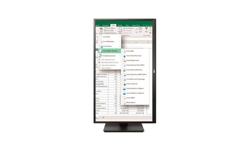 LG Monitor PC IPS 24" 16:9 Full HD Linea Office Pivot, 24BK550Y-B