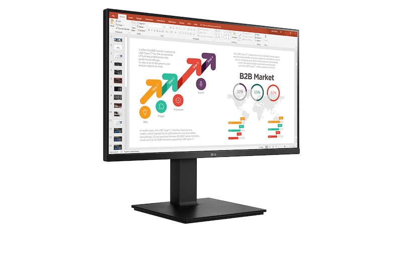 LG Business | Monitor 24" | Full HD, IPS, Speaker integrati, 24BP45SP-B