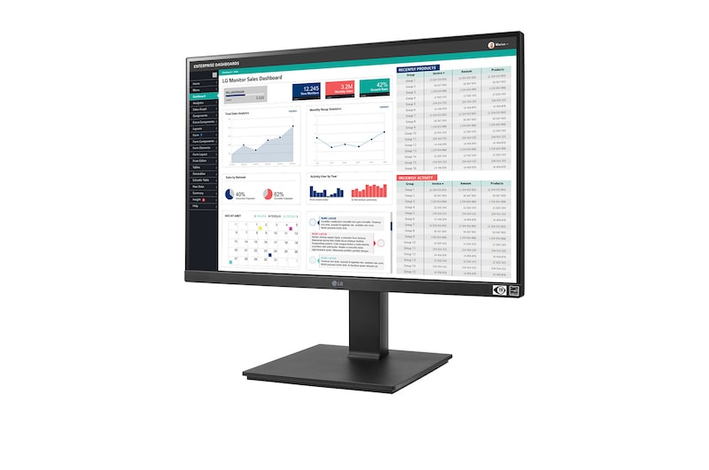 LG Business | Monitor 24" | Full HD 16:10, IPS, Speaker integrati, 24BQ55WY-B