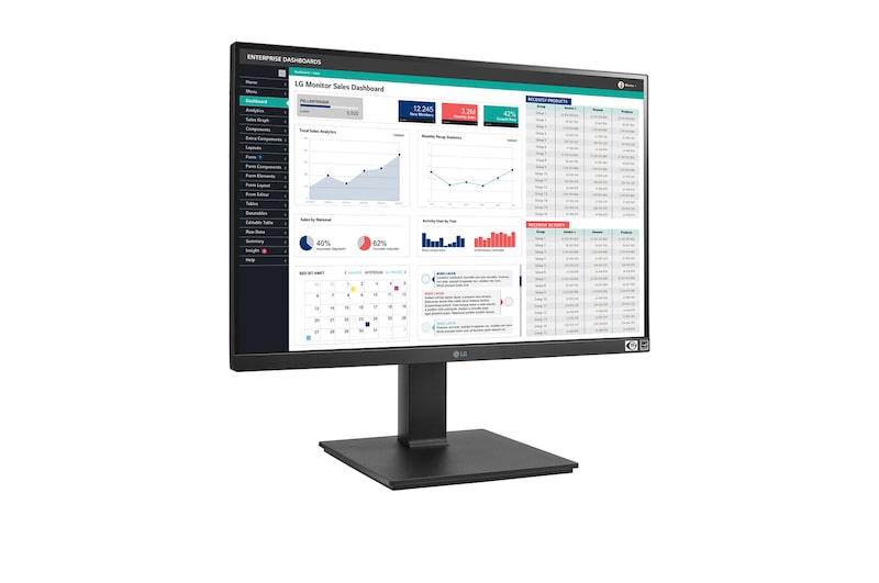 LG Business | Monitor 24" | Full HD 16:10, IPS, Speaker integrati, 24BQ55WY-B