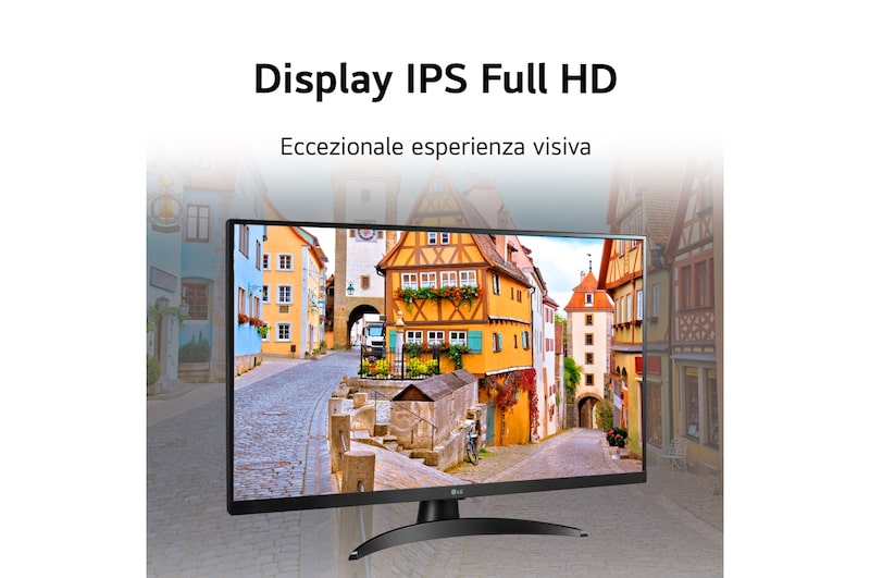 LG Full HD | TV 27" Serie TQ615S | Full HD, IPS, smart TV webOS 22, Nero, 27TQ615S-PZ
