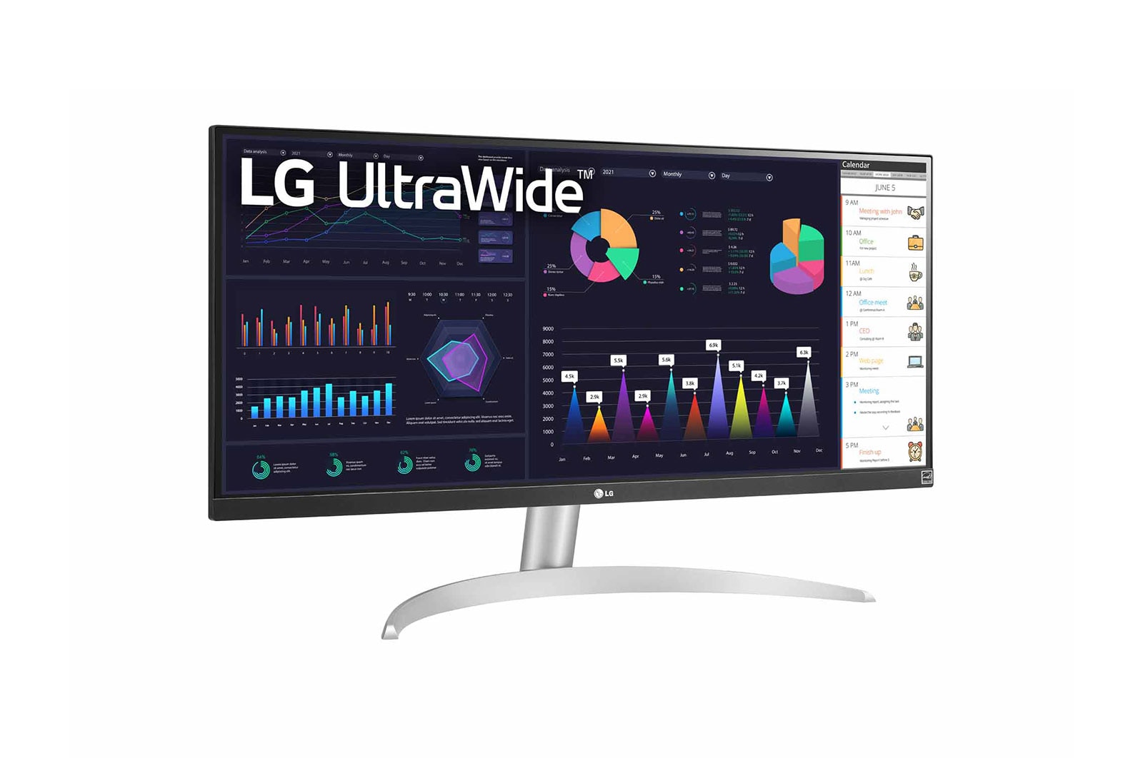 LG UltraWide | Monitor 29" Serie WQ600 | Full HD 21:9, IPS, HDR, Speaker Integrati, 29WQ600-W