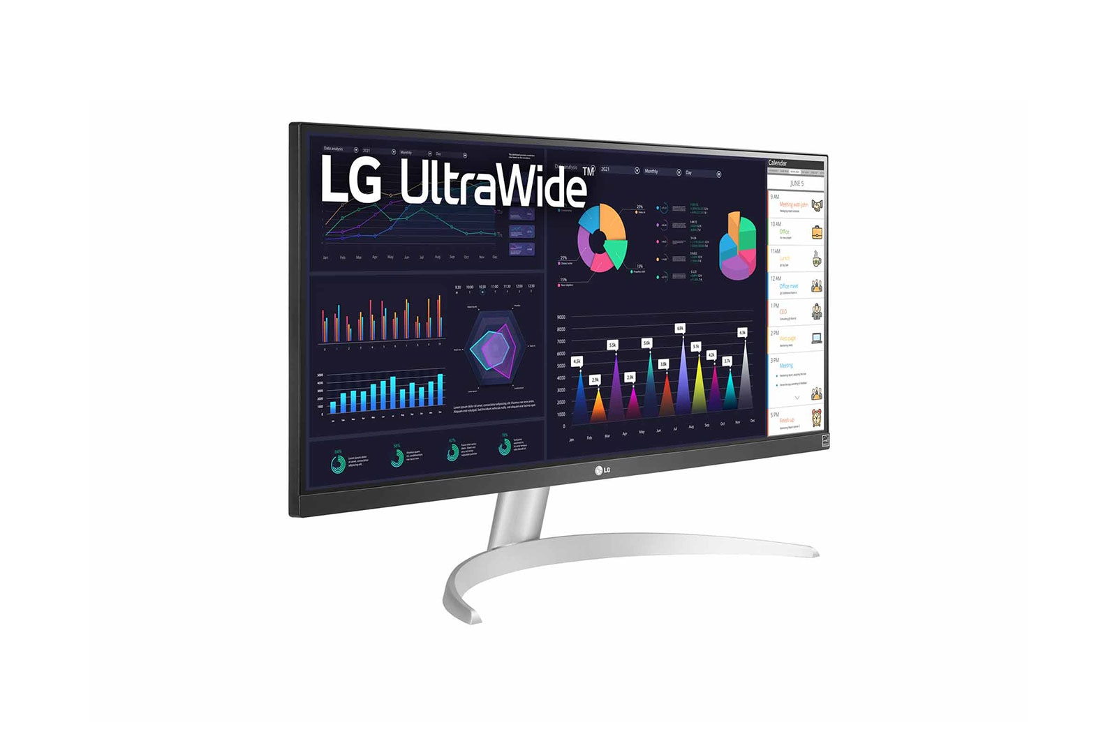LG UltraWide | Monitor 29" Serie WQ600 | Full HD 21:9, IPS, HDR, Speaker Integrati, 29WQ600-W