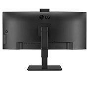 LG Business | Monitor Docking 34" | Quad HD 21:9 Curvo, IPS, USB-C, RJ45, Webcam e Speaker integrati, 34BQ77QC-B
