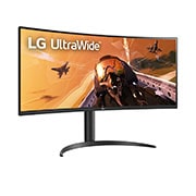 LG UltraWide | Monitor 34'' Serie WP75C | QHD 21:9 Curvo, 1ms, 160Hz, Speaker Integrati, USB-C , 34WP75CP-B