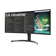 LG UltraWide | Monitor 35" Serie WN73A | Quad HD 21:9 Curvo, USB-C, FreeSync 100Hz, 35WN73A-B