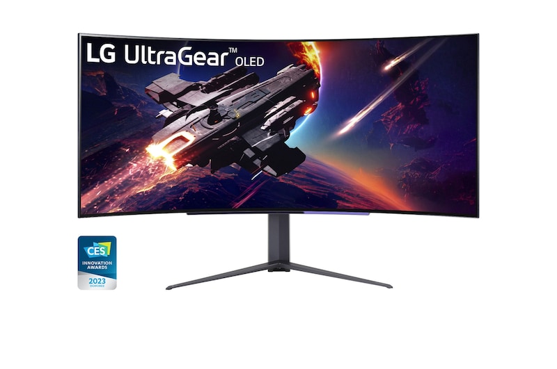 LG Monitor gaming UltraGear | 45" OLED 21:9 Curvo | 3440x1440, 240Hz, 0.03ms GtG, 45GR95QE-B