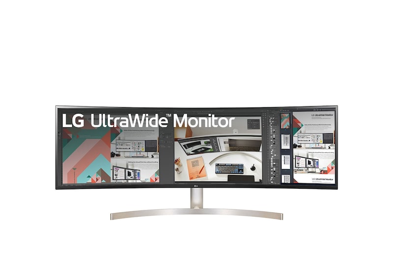 LG Monitor PC IPS 49" 32:9 Dual QHD Curvo HDR Design Slim (3 lati), 49WL95C-W