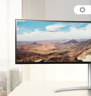 Rappresenta una situazione diurna. Lo schermo è più luminoso di quello notturno.