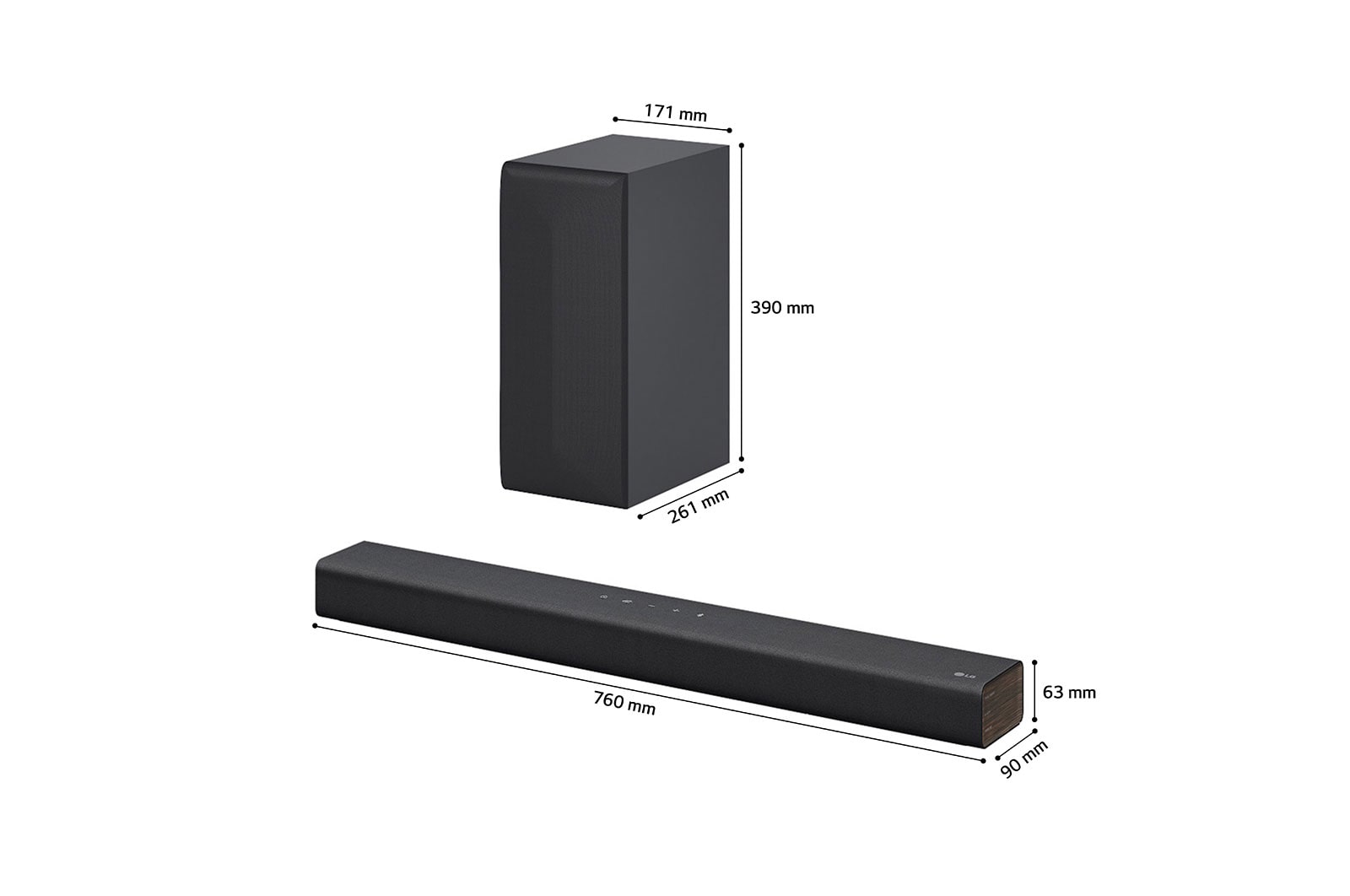 LG Soundbar Bluetooth per TV da 300 Watt LG, S40Q