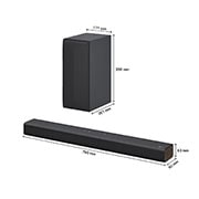 LG Soundbar Bluetooth per TV da 300 Watt LG, S40Q