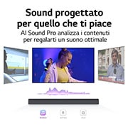 LG Soundbar per TV con audio a 3.1 canali LG, S65Q