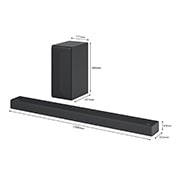 LG Soundbar per TV con audio a 3.1 canali LG, S65Q