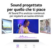 LG Soundbar per TV con audio a 3.1.2 canali LG, S75Q