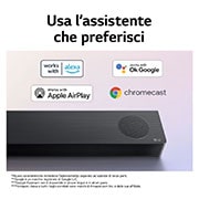 LG Soundbar S80QR I 620W I 5.1.3 canali I Meridian, Dolby Atmos, AI Sound Pro, Wi-Fi, S80QR