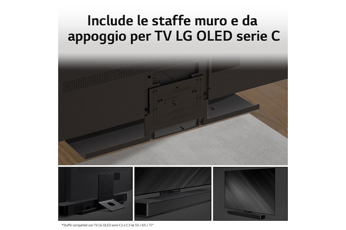 LG Soundbar SC9S | 3.1.3 canali, 400W | Triplo speaker up-firing, Staffe per OLED C2 e C3, Meridian, Dolby Atmos, Wi-Fi, SC9S