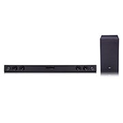 LG Soundbar SQC2 I 300W I 2.1 canali I Dolby Digital, Subwoofer wireless, Bluetooth, USB, Ottico, Jack 3,5mm, SQC2