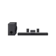 LG Soundbar SQC4R I 4.1 canali, 220W I Casse posteriori incluse, Dolby Digital, Subwoofer wireless, Bluetooth, USB, Ottico, SQC4R