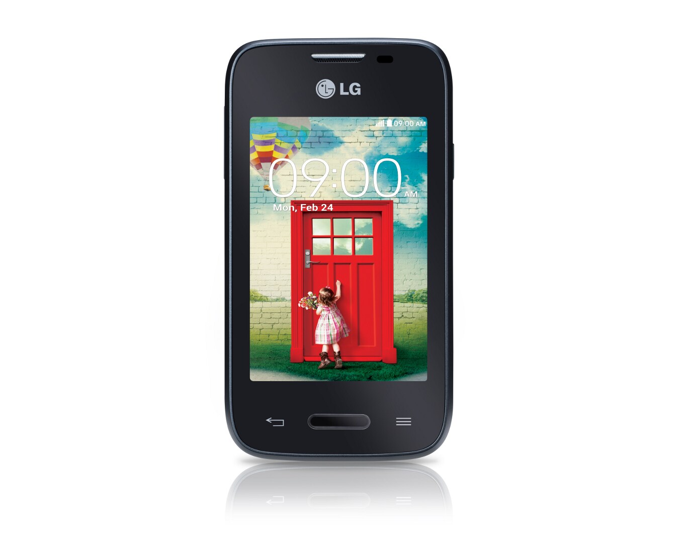LG L35 (D150) smartphone Android™ 4.4, L Series III, display da 3.2'', cpu Dual-Core 1.2GHz, Fotocamera 3MP, Knock Code™., LG L35 (D150)