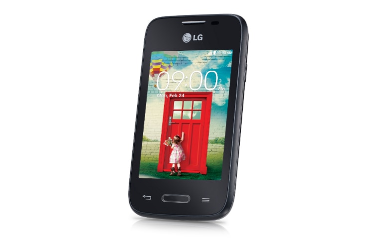 LG L35 (D150) smartphone Android™ 4.4, L Series III, display da 3.2'', cpu Dual-Core 1.2GHz, Fotocamera 3MP, Knock Code™., LG L35 (D150)