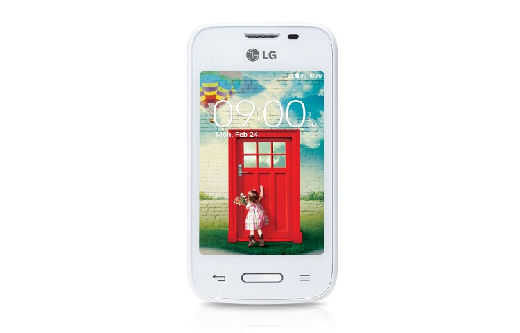 LG L35 (D150) smartphone Android™ 4.4, L Series III, display da 3.2'', cpu Dual-Core 1.2GHz, Fotocamera 3MP, Knock Code™., LG L35 (D150)