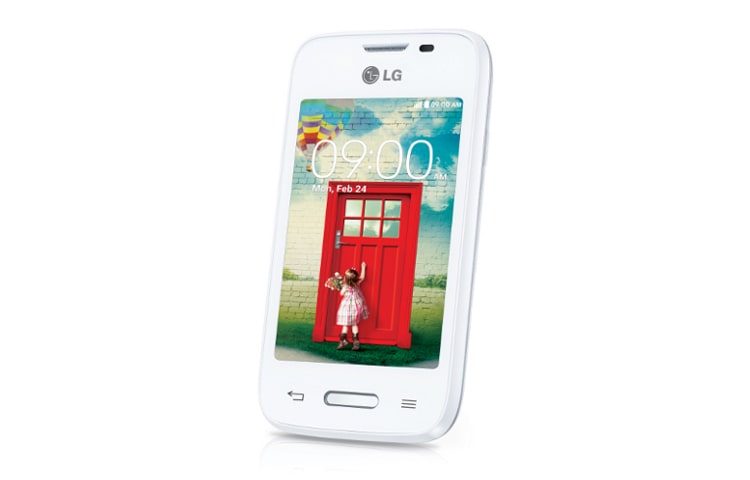LG L35 (D150) smartphone Android™ 4.4, L Series III, display da 3.2'', cpu Dual-Core 1.2GHz, Fotocamera 3MP, Knock Code™., LG L35 (D150)