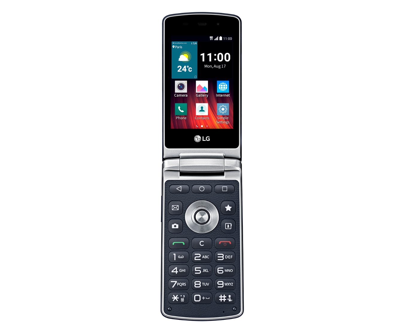 LG Wine Smart Telefono cellulare Display 3.2" Design a conchiglia Android 5.1.1 , LG Wine Smart (H410)